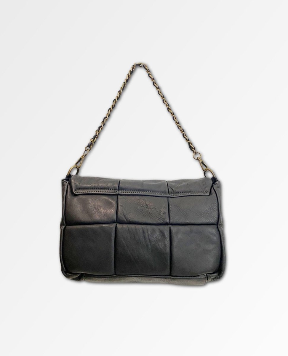 Tina Quilted Shoulder/Crossbody Black - miamidrugpossession