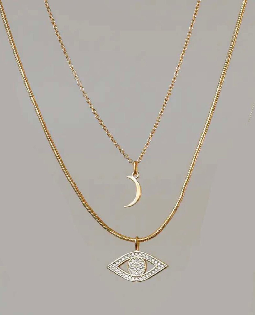 Tiny Crescent Moon Necklace - clearpathherbicide