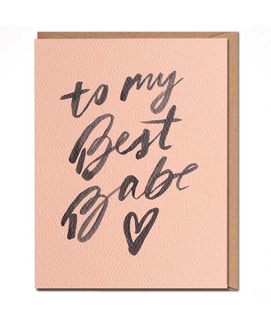 To My Best Babe Card - miamidrugpossession