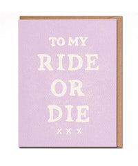 To My Ride Or Die Card - PINK ARROWS