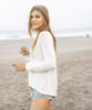 To The Beach Cotton Sweater Snow Khaki - clearpathherbicide