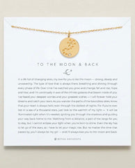 To The Moon & Back Necklace Gold - PINK ARROWS