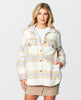 Trailblazer Shacket Neutral Plaid - miamidrugpossession