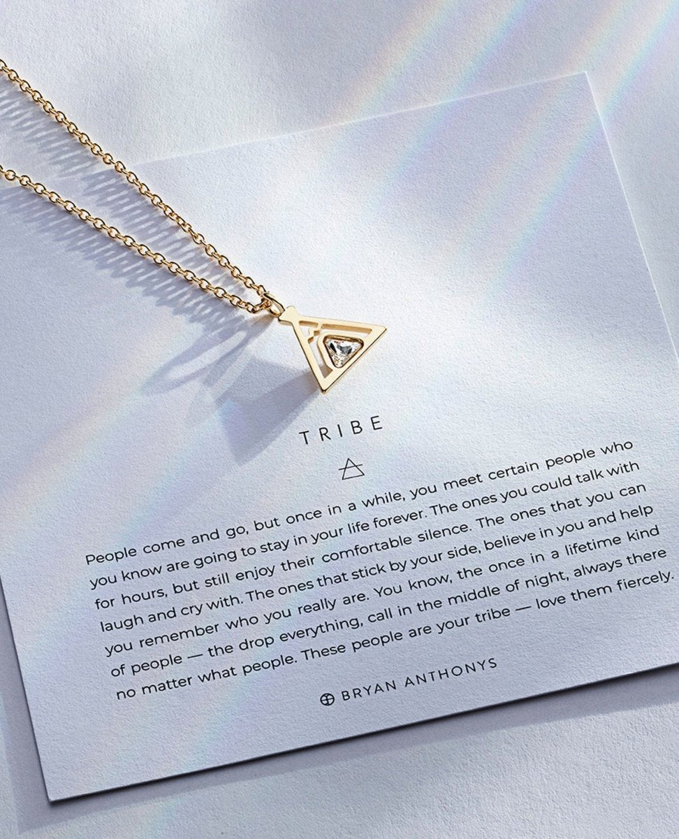 Tribe Friendship Necklace Gold - PINK ARROWS