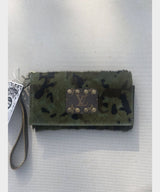 Trifold Wallet With Strap Camo Cowhide - miamidrugpossession