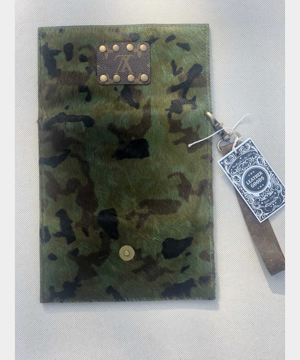 Trifold Wallet With Strap Camo Cowhide - miamidrugpossession