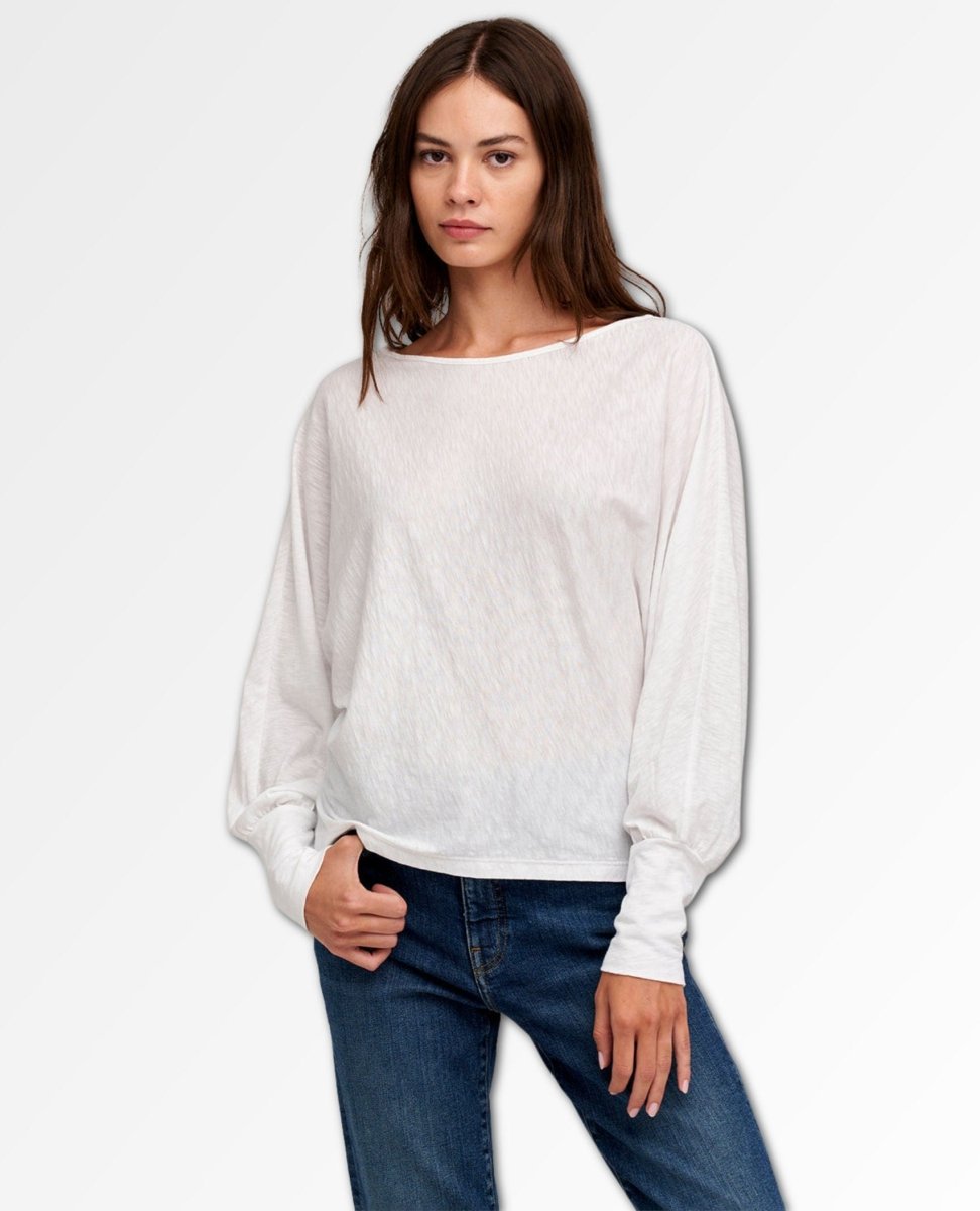 Tristen Long Sleeve White - miamidrugpossession