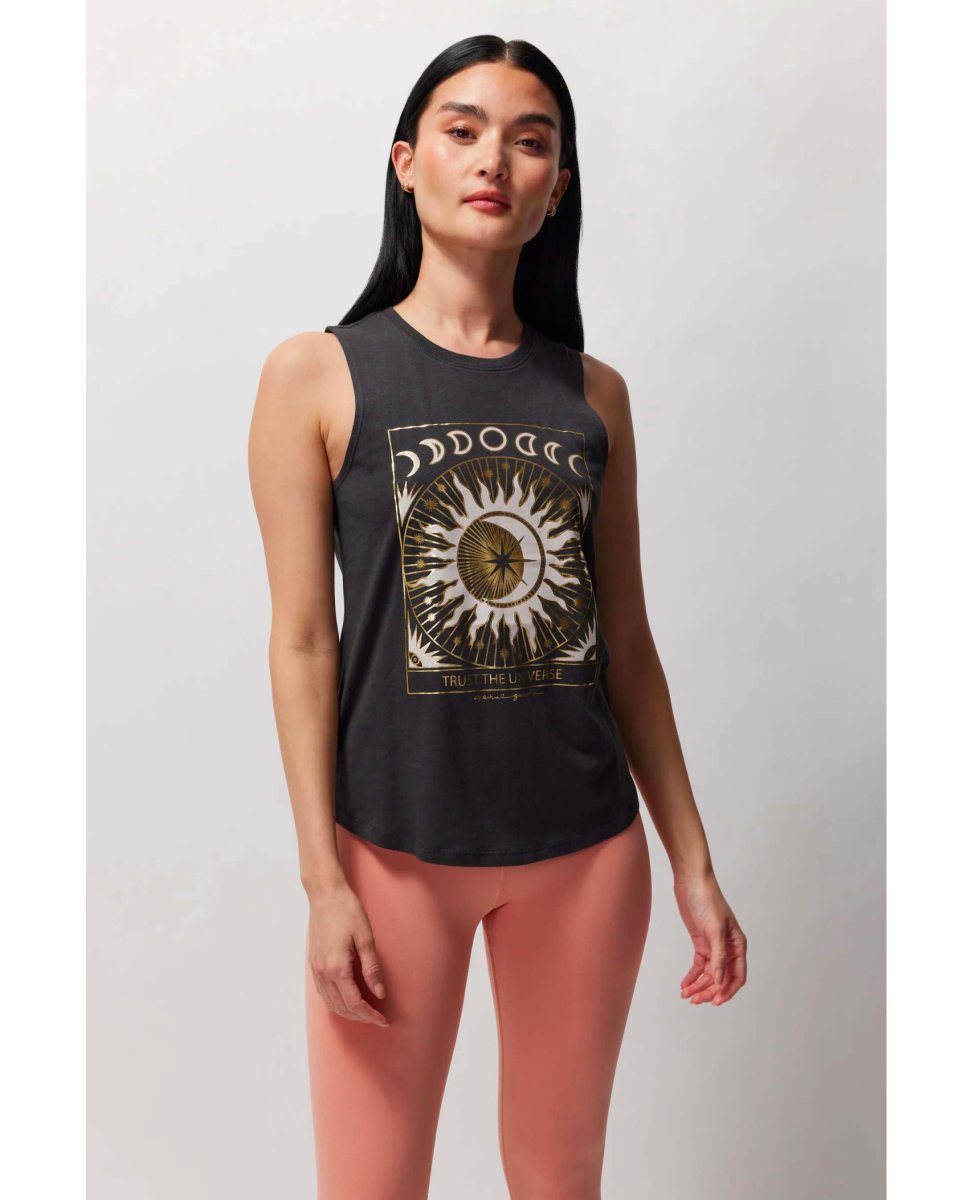 Trust The Universe Vintage Black Tank - clearpathherbicide