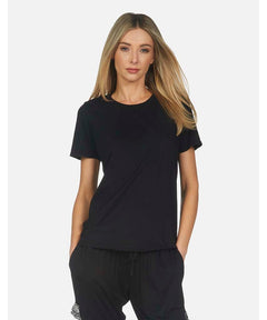 Tucker Short Sleeve Fitted Tee Black - clearpathherbicide