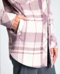 Tullis Plaid Pink Shacket - PINK ARROWS