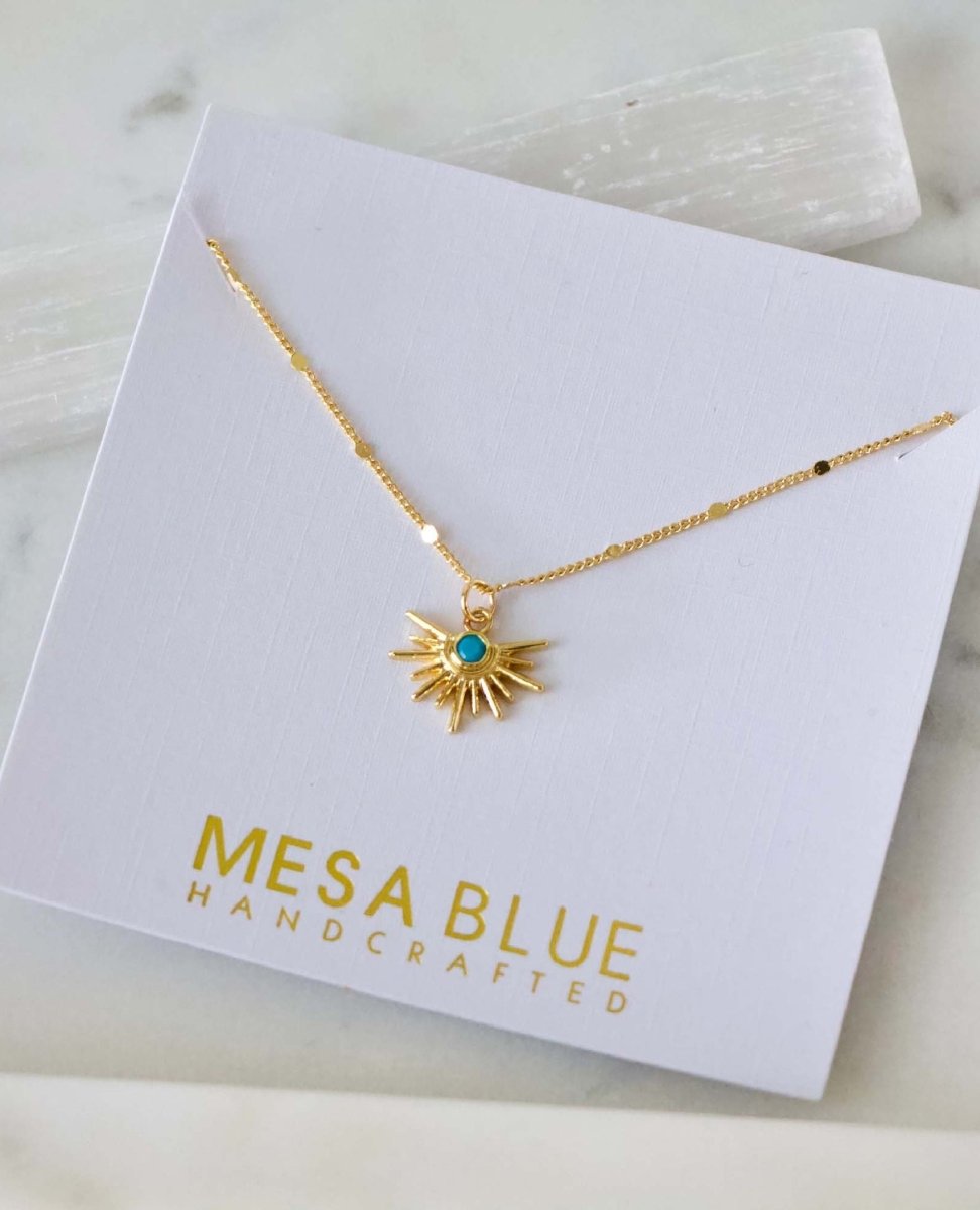 Turquoise Starburst Necklace - miamidrugpossession