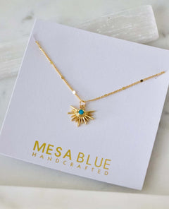 Turquoise Starburst Necklace - clearpathherbicide