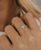 Turquoise Stone Ring Silver - clearpathherbicide