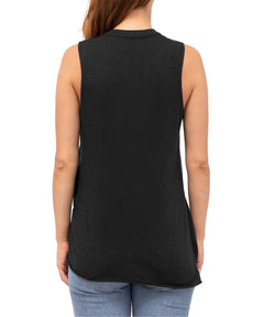 Twist Hem Tank Black - clearpathherbicide