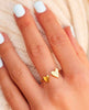 Two Hearts Open Ring Gold - miamidrugpossession