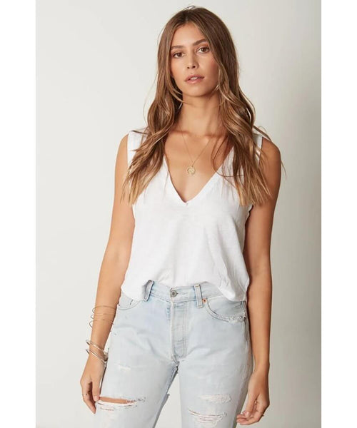 U Neck Crop Top White - clearpathherbicide