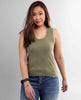 U Neck Tank Army Dust - miamidrugpossession