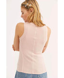 U Neck Tank Island Rose - miamidrugpossession