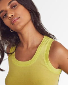 U Neck Tank Lime Soda - miamidrugpossession