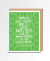 Understatement Fitzgerald Anniversary Card - miamidrugpossession