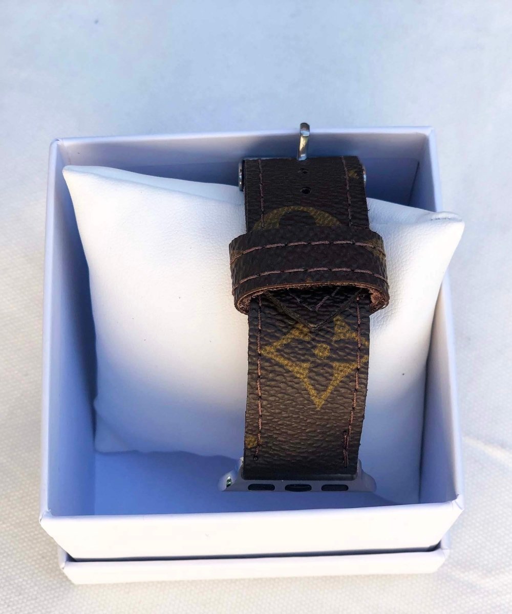 Upcycled LV Monogram Apple Watch Buckle Band - miamidrugpossession