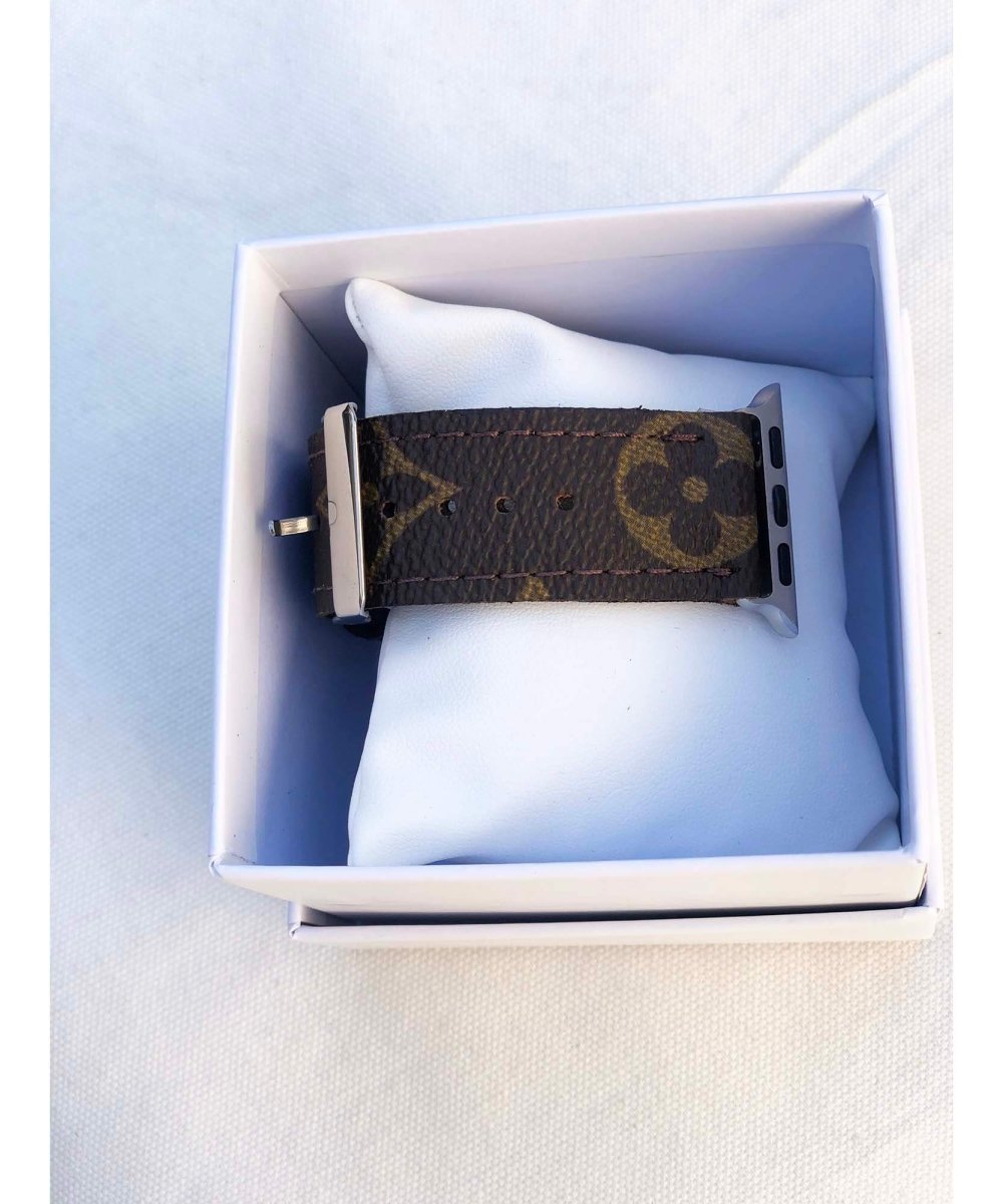 Upcycled LV Monogram Apple Watch Buckle Band - clearpathherbicide