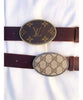 Upcycled LV Monogram Belt Buckle - clearpathherbicide