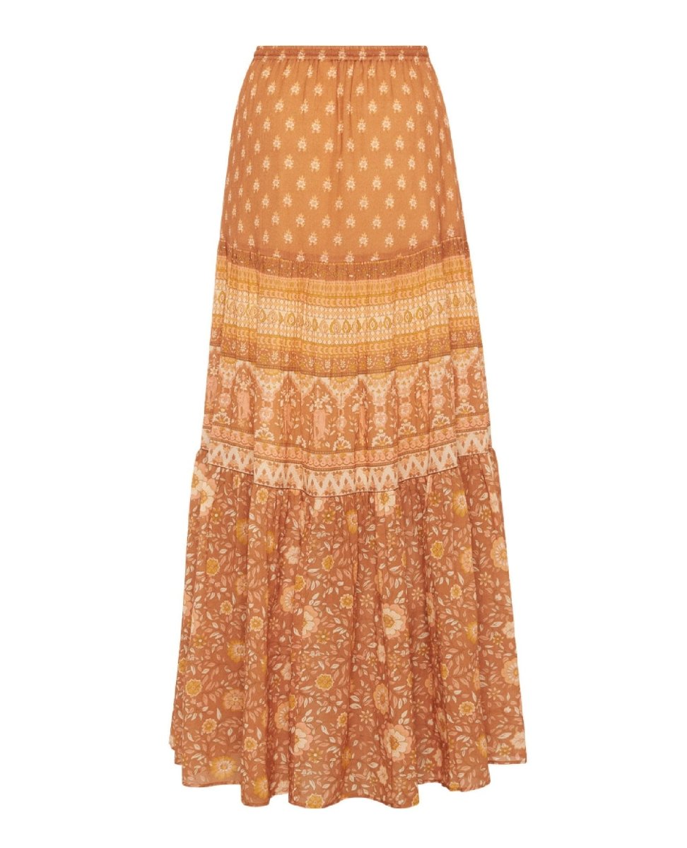 Utopia Maxi Skirt Cinnamon - miamidrugpossession