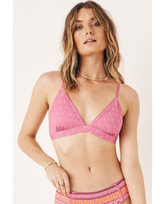 Utopia Tri Bralette Flamingo - miamidrugpossession