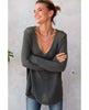 V Neck Cotton Sweater Bold Ink - clearpathherbicide