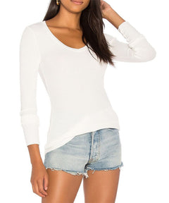 V - Neck Long Sleeve Bone - clearpathherbicide