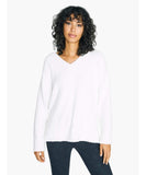 V - Neck Teddy Pullover Opal - miamidrugpossession