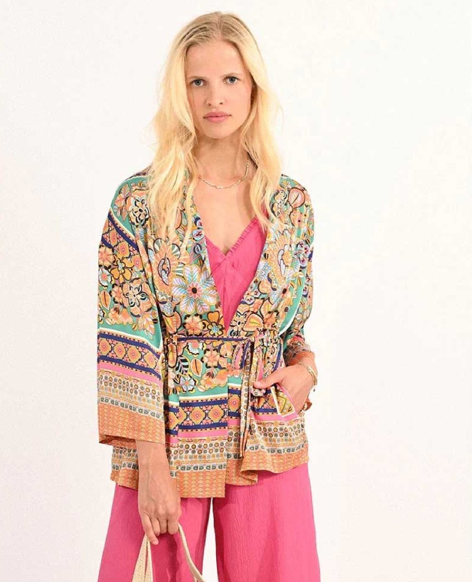 Vacay Tie Bright Kimono - clearpathherbicide