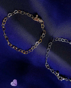 Valentines Heart Chain Bracelet Gold - clearpathherbicide