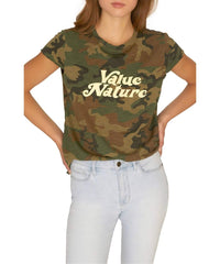 Value Nature Camo Tee - PINK ARROWS