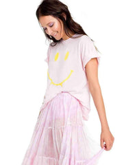 Vamp Smiley Tee - PINK ARROWS