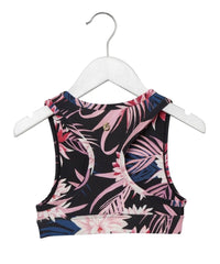 Varsity Girls Hibiscus Bra Top - PINK ARROWS