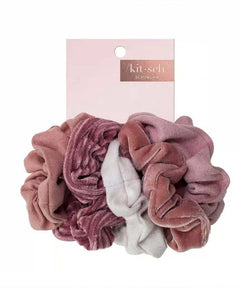 Velvet Scrunchies - Blush and Mauve - miamidrugpossession