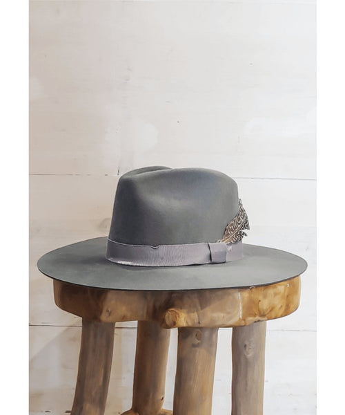 Verona Felt Fedora Blue Grey - clearpathherbicide