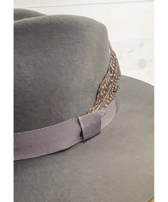 Verona Felt Fedora Blue Grey - miamidrugpossession