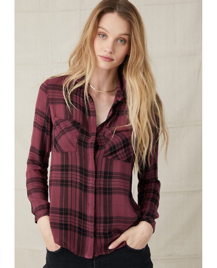 Vintage Red Plaid Hipster Long Sleeve - miamidrugpossession