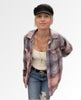 Violet Outlaw Flannel #5 One Size - clearpathherbicide