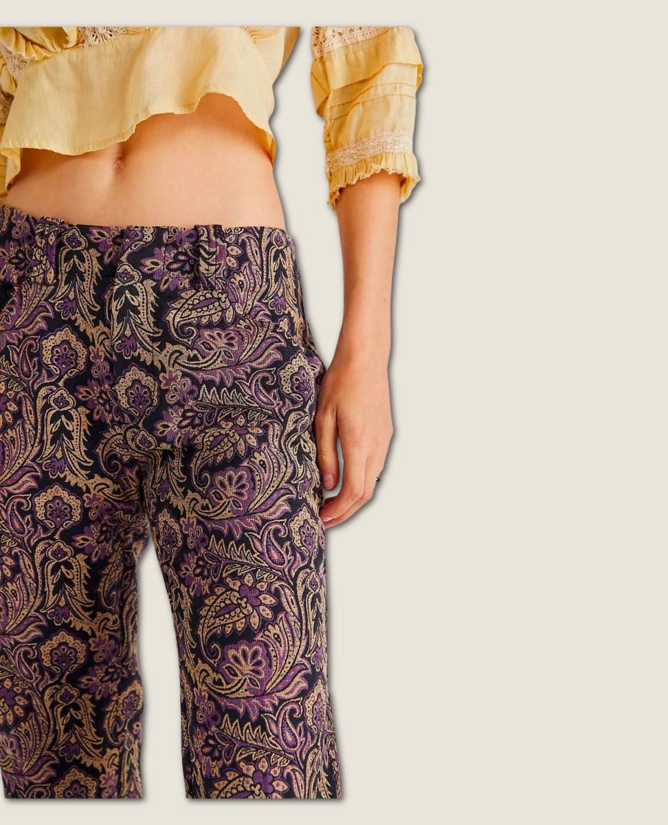 Walker Relaxed Jacquard Pants - miamidrugpossession