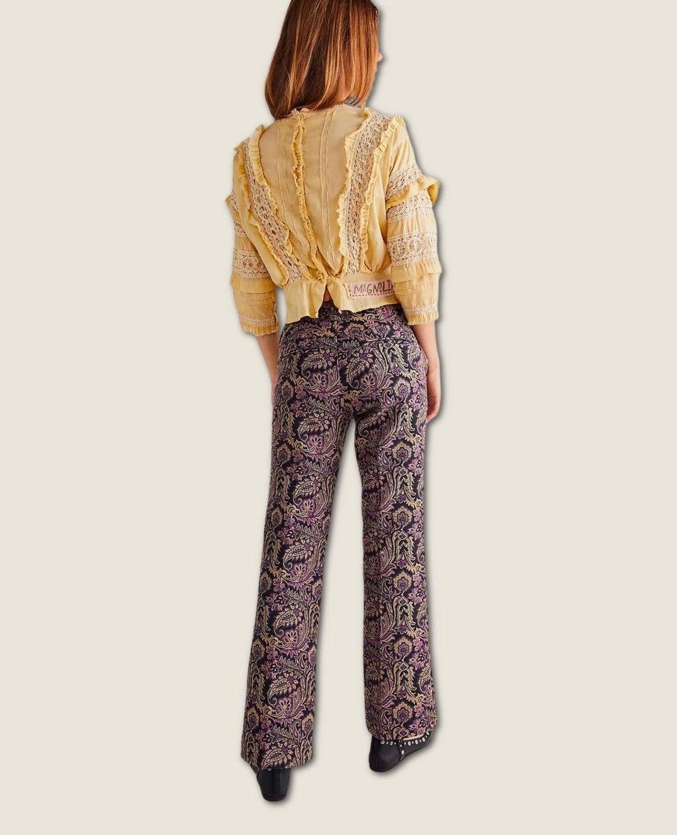 Walker Relaxed Jacquard Pants - miamidrugpossession