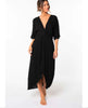 Wandering Knot Front Black Maxi Dress - clearpathherbicide