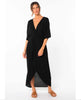 Wandering Knot Front Black Maxi Dress - clearpathherbicide