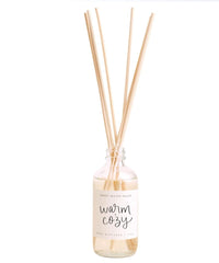 Warm and Cozy Reed Diffuser | Amber or White - PINK ARROWS