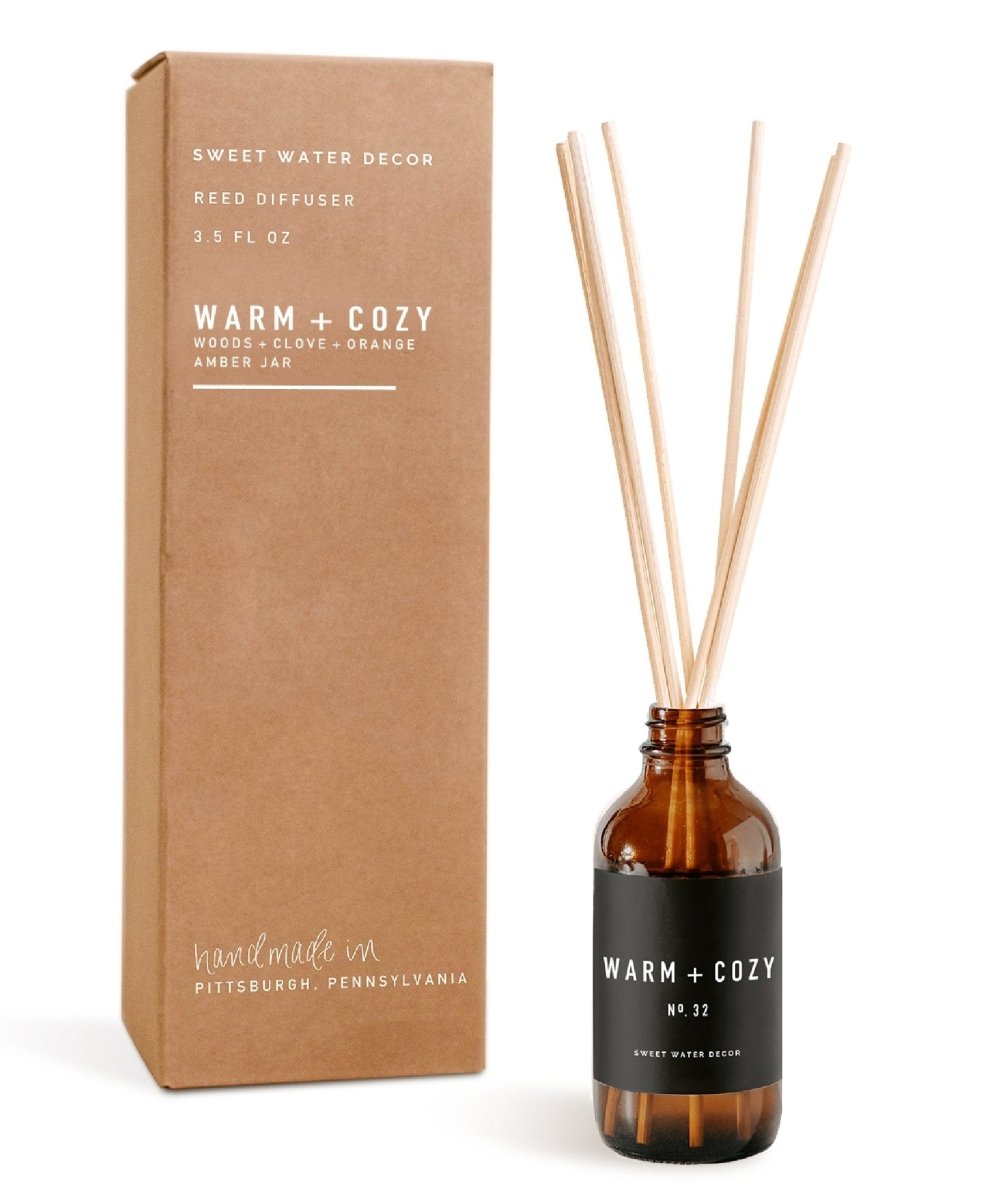 Warm and Cozy Reed Diffuser | Amber or White - miamidrugpossession