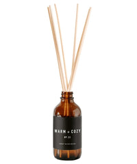 Warm and Cozy Reed Diffuser | Amber or White - PINK ARROWS