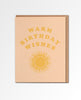 Warm Birthday Wishes Sun Card - miamidrugpossession